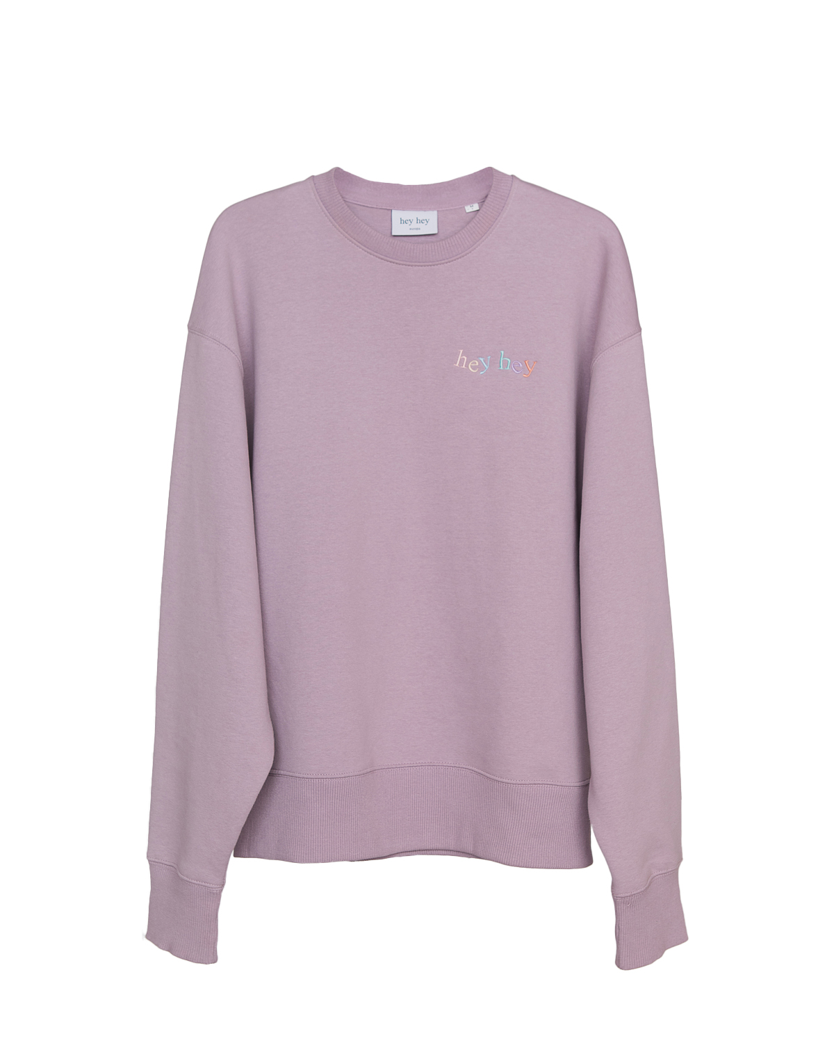 Monki crew outlet neck rainbow jumper